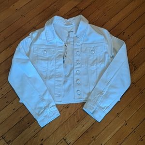 Maddie White Denim Jacket